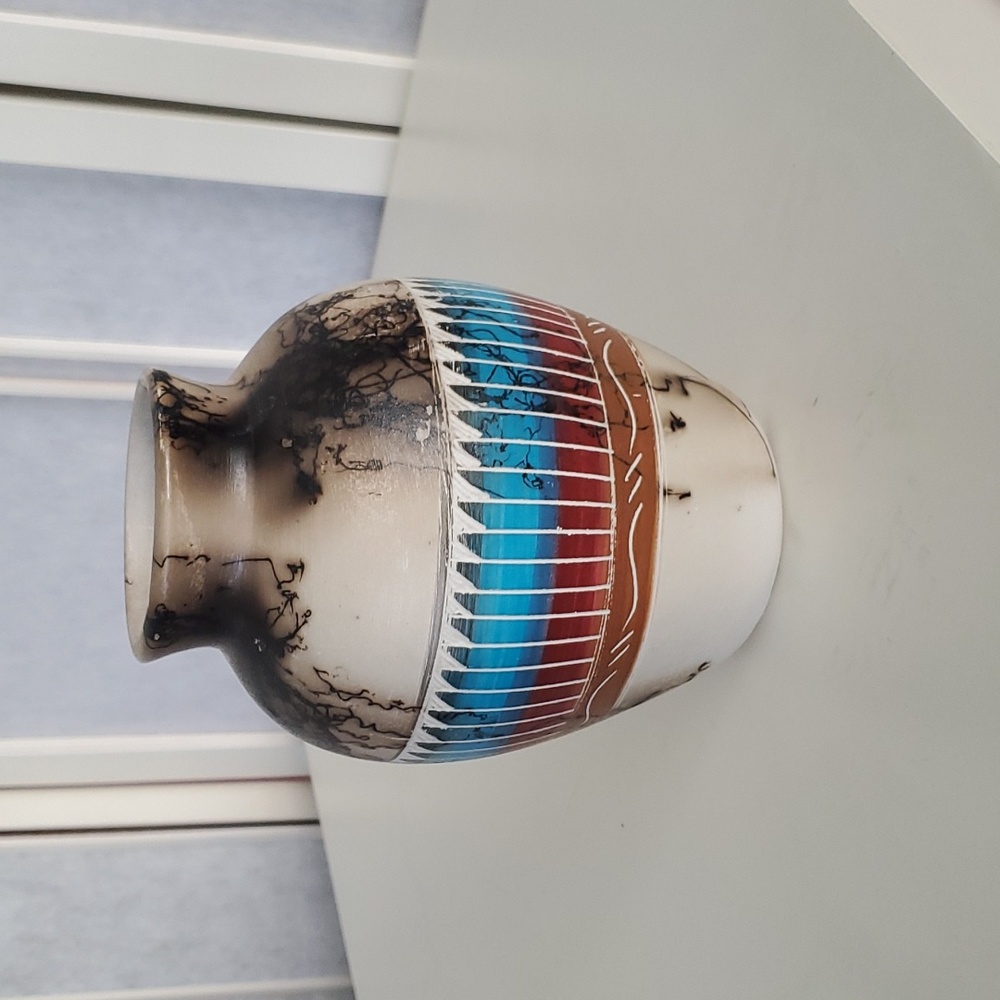 Navajo Horse Hair Pottery by Artist Sam Russell